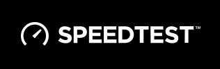 Speed Test logo. Helpful tool to check internet speed. Opens new tab.